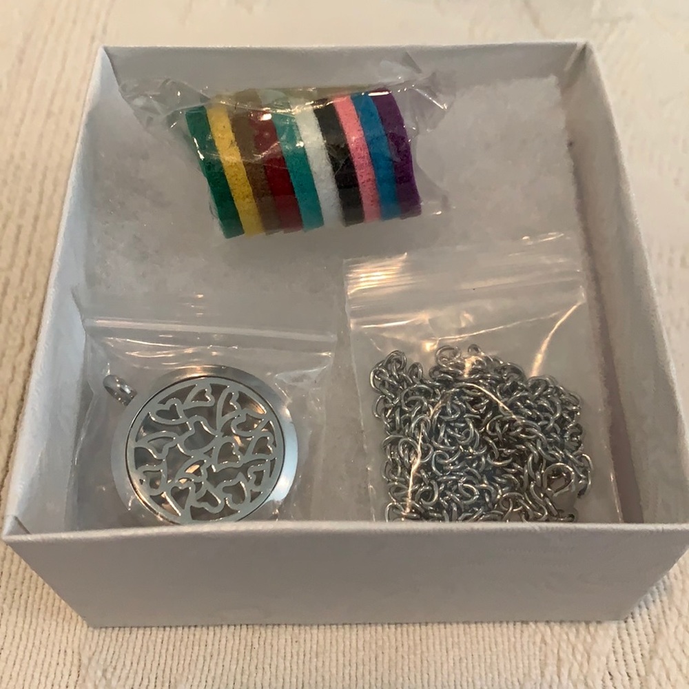 Essential Oil Necklace Diffuser Stainless Steel